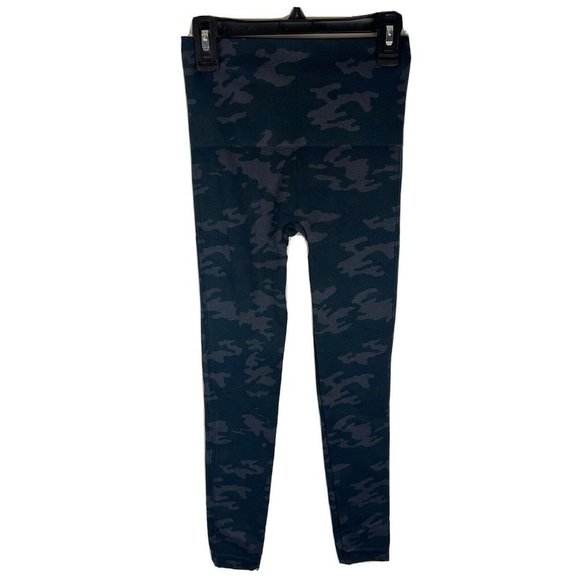 Spanx Look At Me Now Camo Leggings Black‎ Gray Women’s Small - Picture 1 of 8